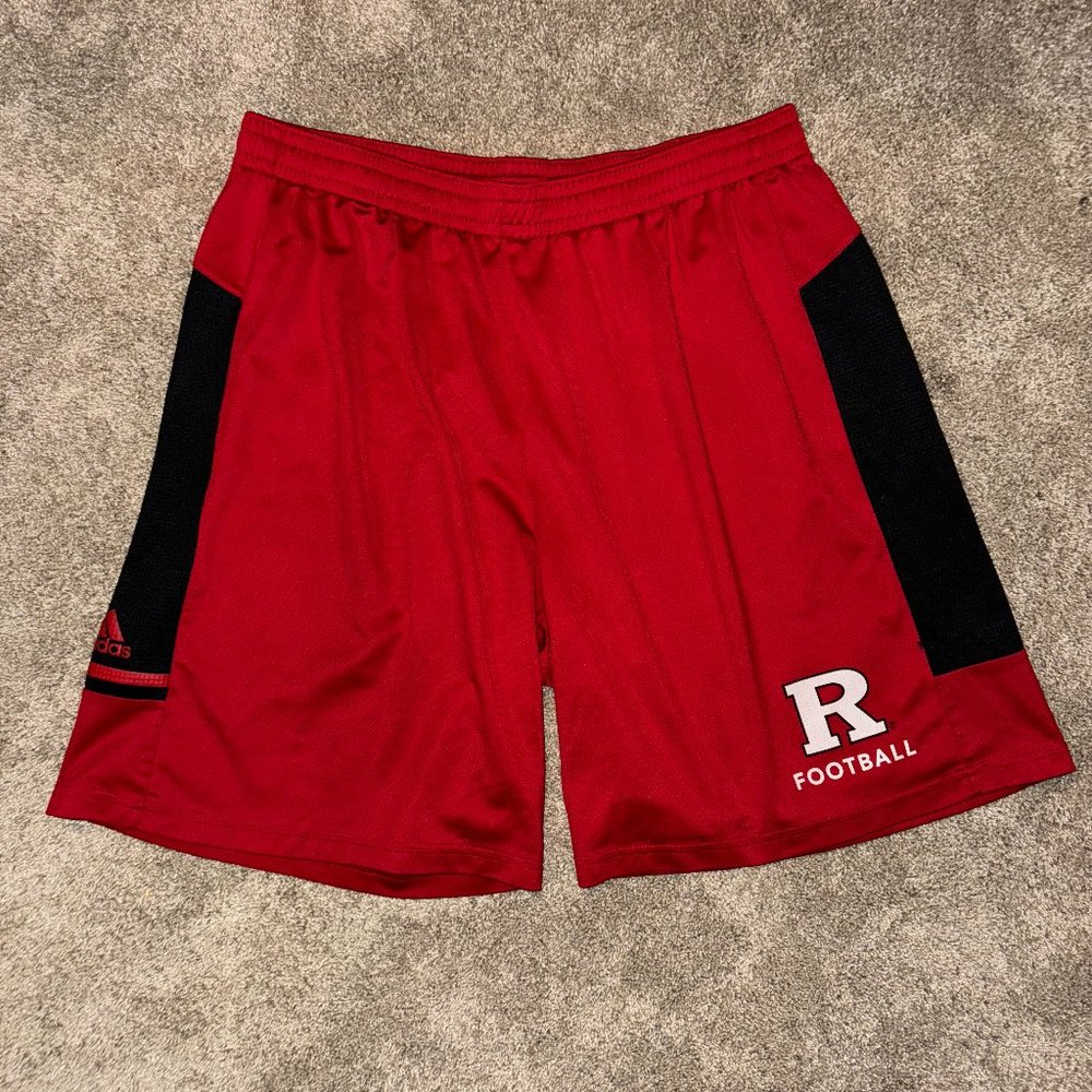 Adidas Rutgers Football Red Shorts XL/XXL
